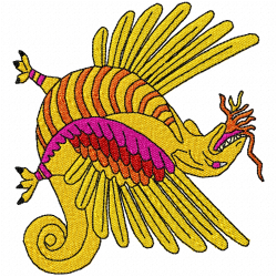 Dragoes Embroidery Design 9 Dragoes Embroidery Design 9